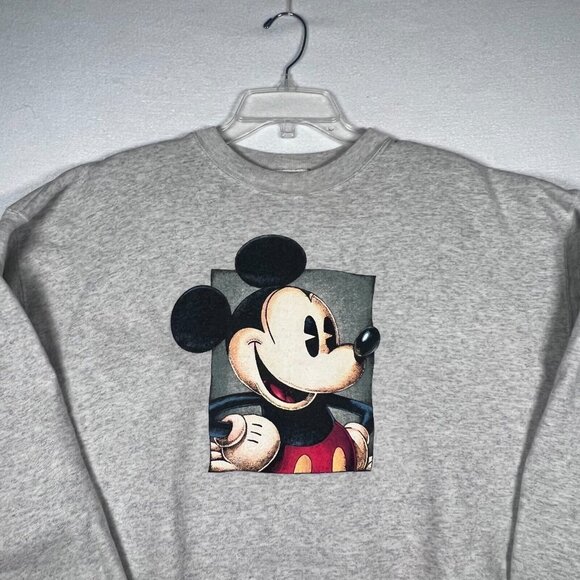 The Disney Catalog Vintage Mickey Mouse Sweatshirt Adult 2XL‎ Gray Crewneck - Picture 7 of 11